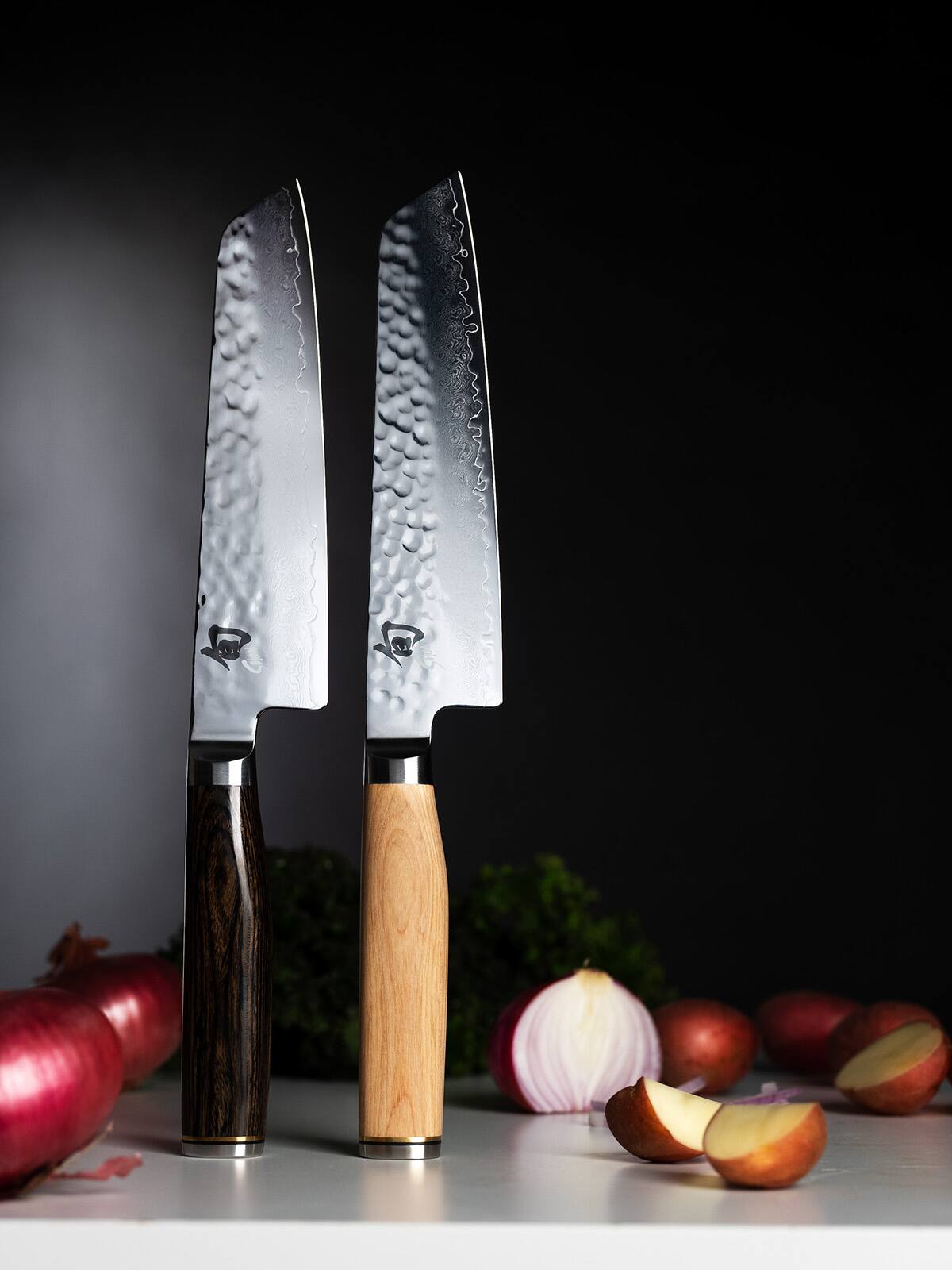 Alt View 4. Shun - Premier Blonde Master Utility Knife, 6.5 Inch - Silver.