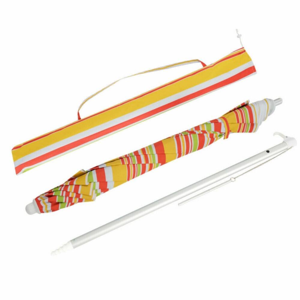 Alt View 5. Mondawe - 6.5 Feet Beach Umbrella with Carry Bag without Weight Base - Orange.