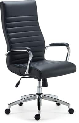 Staples - Bentura Ergonomic Bonded Leather Swivel Managers Chair, (53234) - Black