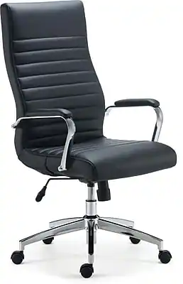 Staples - Bentura Ergonomic Bonded Leather Swivel Managers Chair, (53234) - Black