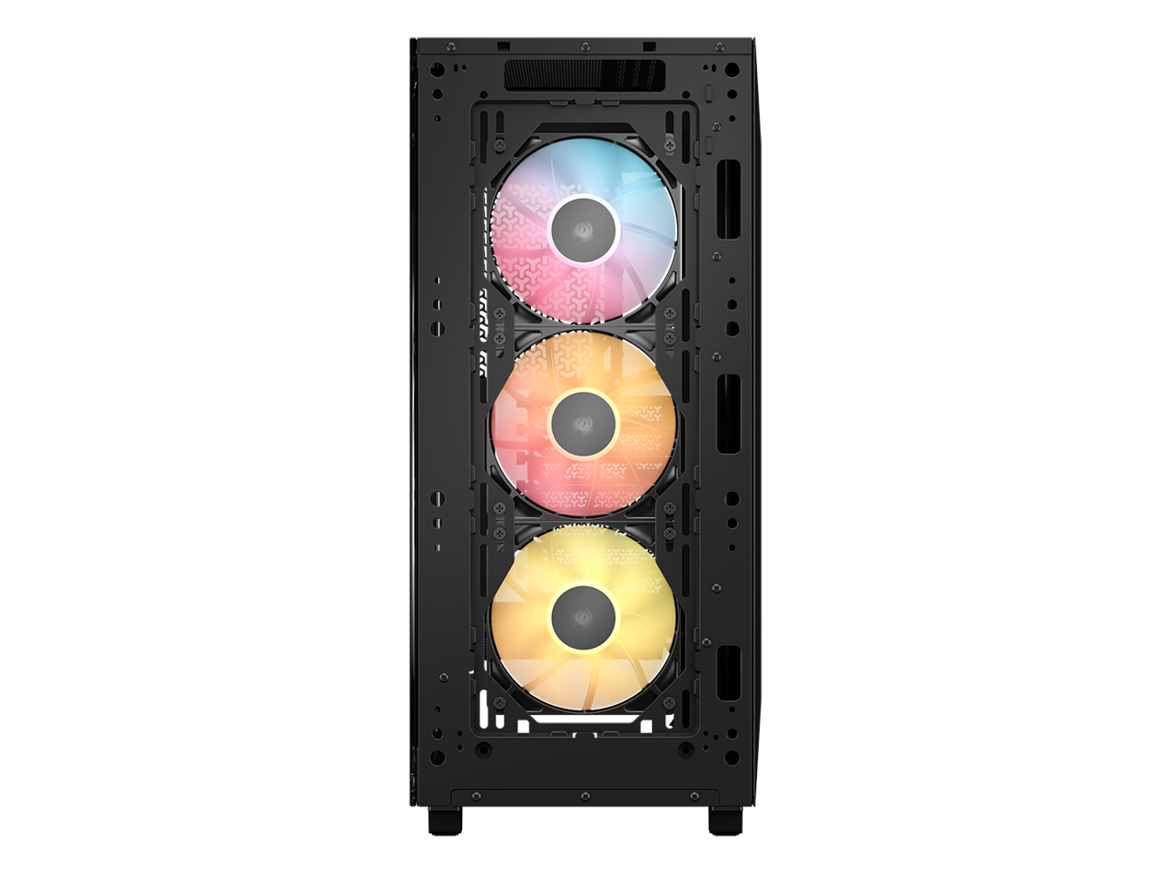 Alt View 6. CORSAIR - CORSAIR 3200D RS ARGB Mid-Tower Chassis, 3x RS120 ARGB Fans, DIY Friendly, Black - Black.