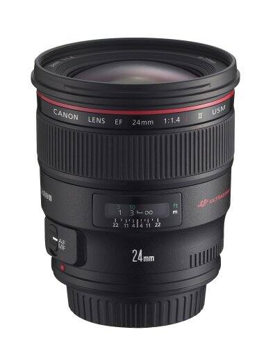 CANON LENS EF 24mm 1:1.4 II USM  
1 I 22 OF 3 I 11 4 DO I 4 11 22 ft m  
LTRAS AF MF  
24mm