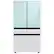 Front. Samsung - Open Box BESPOKE 29 cu. ft 4-Door French Door Refrigerator with Beverage Center - Morning Blue Glass.