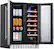 Alt View 14. NewAir - Refurbished 18-Bottle or 58-Can French Door Dual Zone Wine Refrigerator with SplitShelf and Beech Wood Shelves - Stainless Steel.