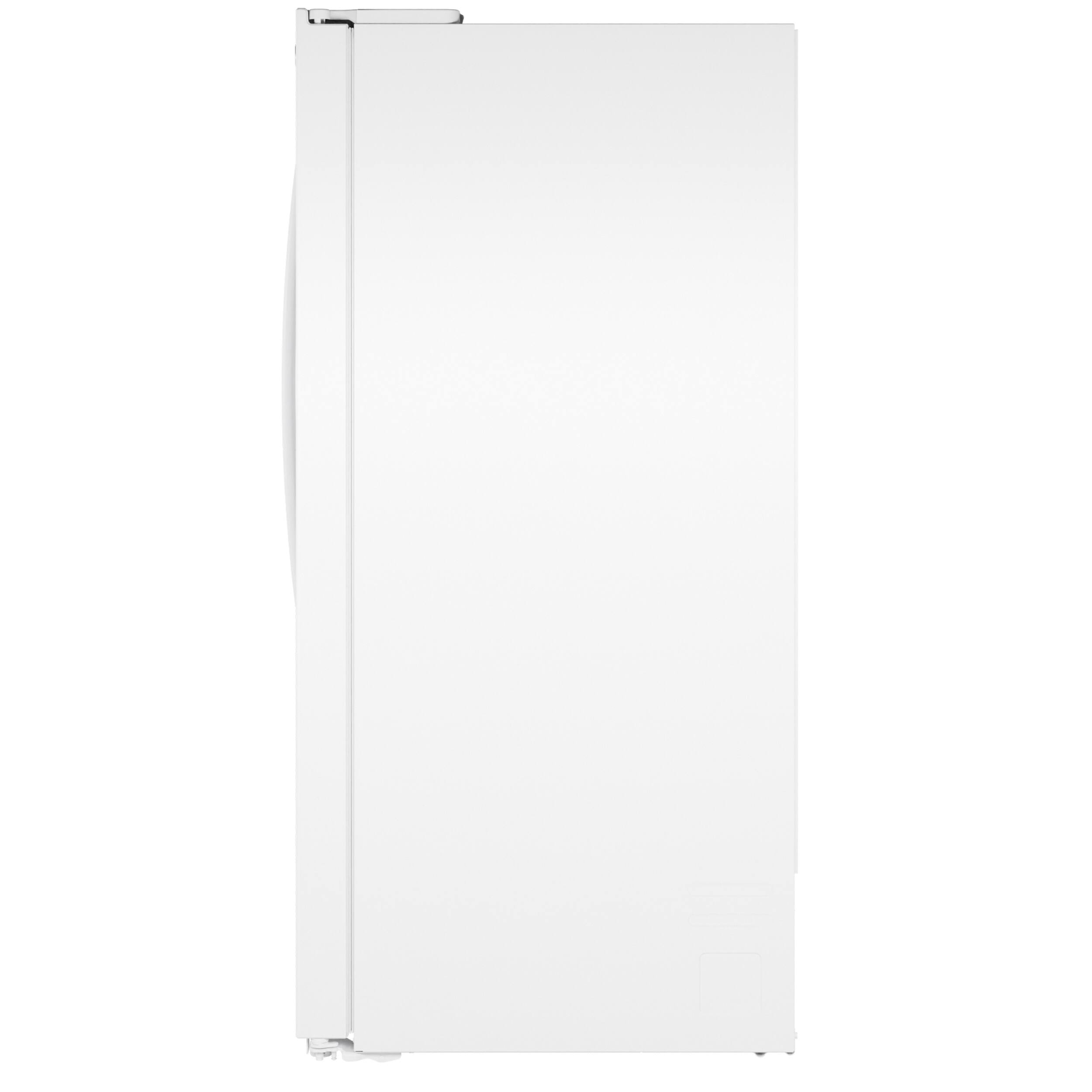 Alt View 31. GE - 36 in. Wide 27.9 Cu. Ft. Side-By-Side Refrigerator with Extra Tall Dispenser and In-Door Icemaker - White.