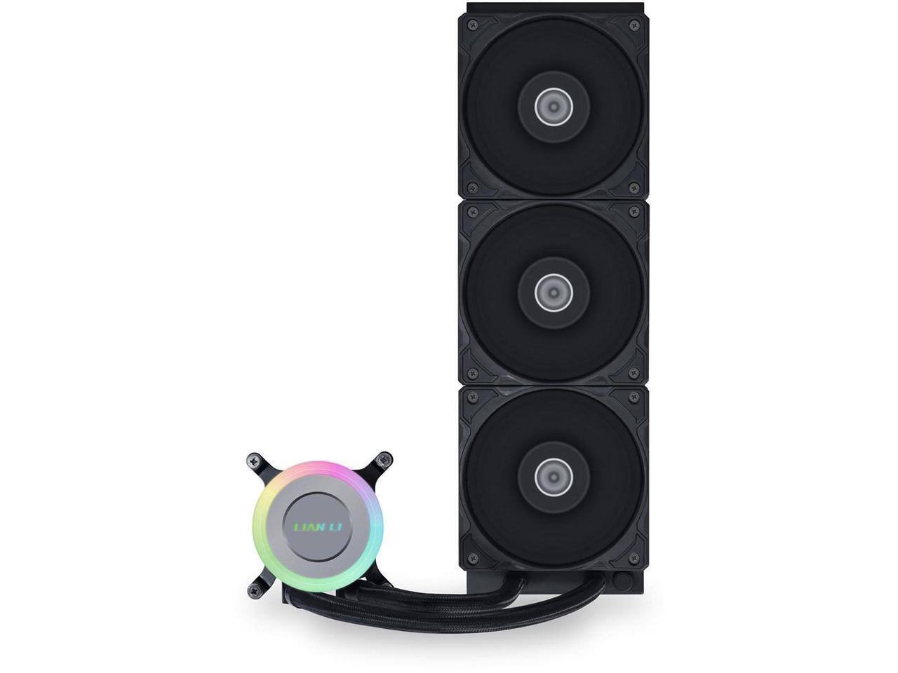 Alt View 7. Lian Li - Galahad II Lite 360mm PBT Fan Liquid CPU Cooler - Black.