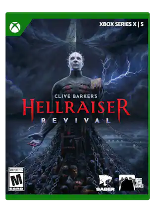 XBOX SERIES X | S
CLIVE BARKER'S
HELLRAISER
REVIVAL
MATURE 17+
ESRB
SABER
BOSS TEAM GAMES - M (Mature 17+)