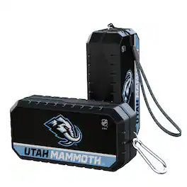 Keyscaper - Utah Mammoth Water Resistant Linen Print Bluetooth Speaker - Black