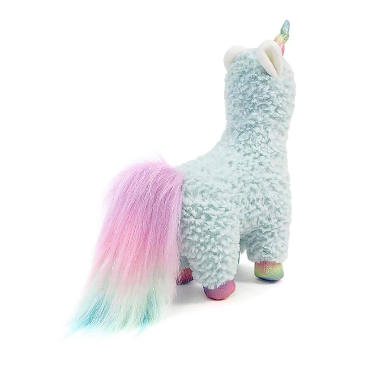 Alt View 10. Enesco - Cotton Candy Llamacorn 11 Inch Collectible Plush - Blue.