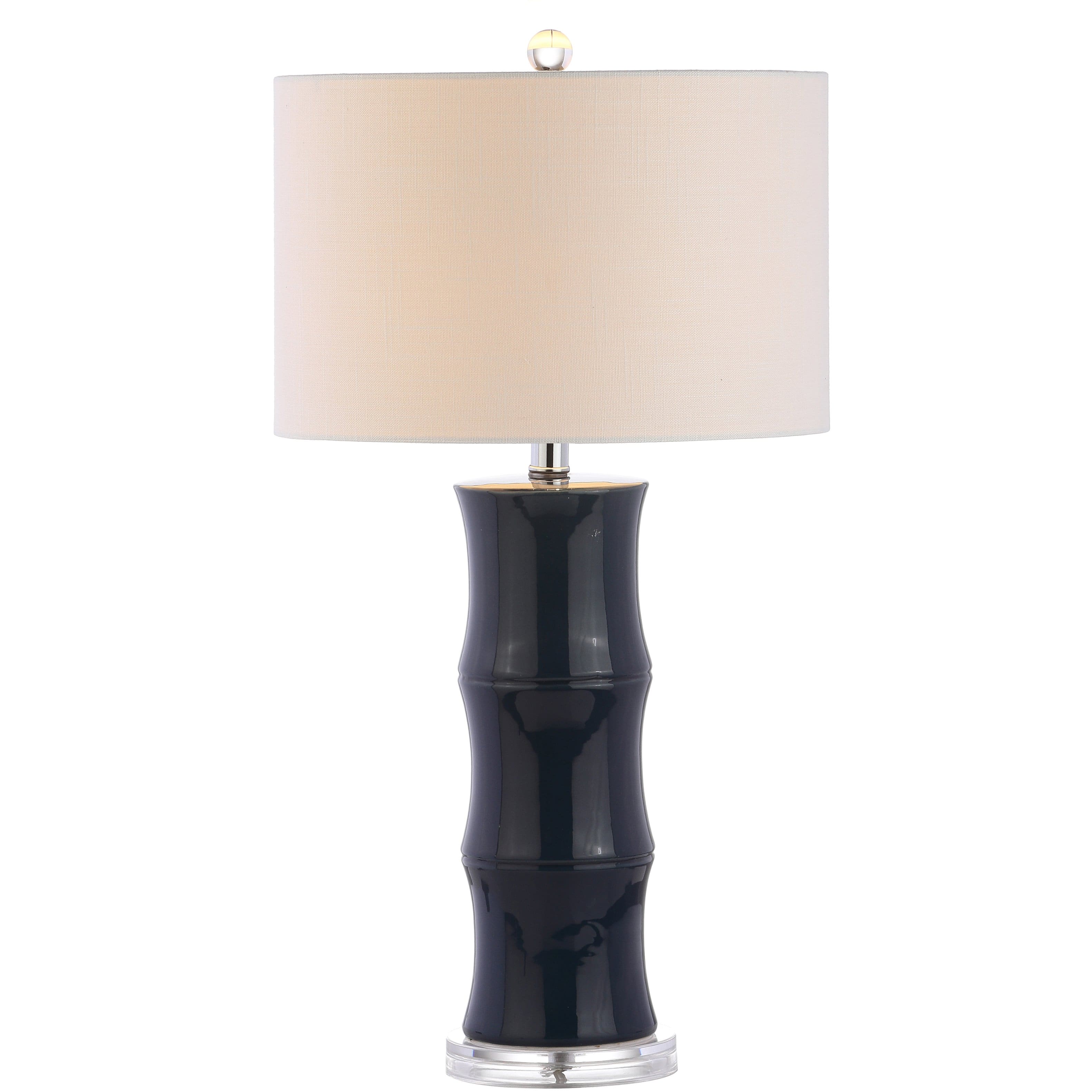 Jonathan Y - Tiki 26.5" Ceramic LED Table Lamp - Navy