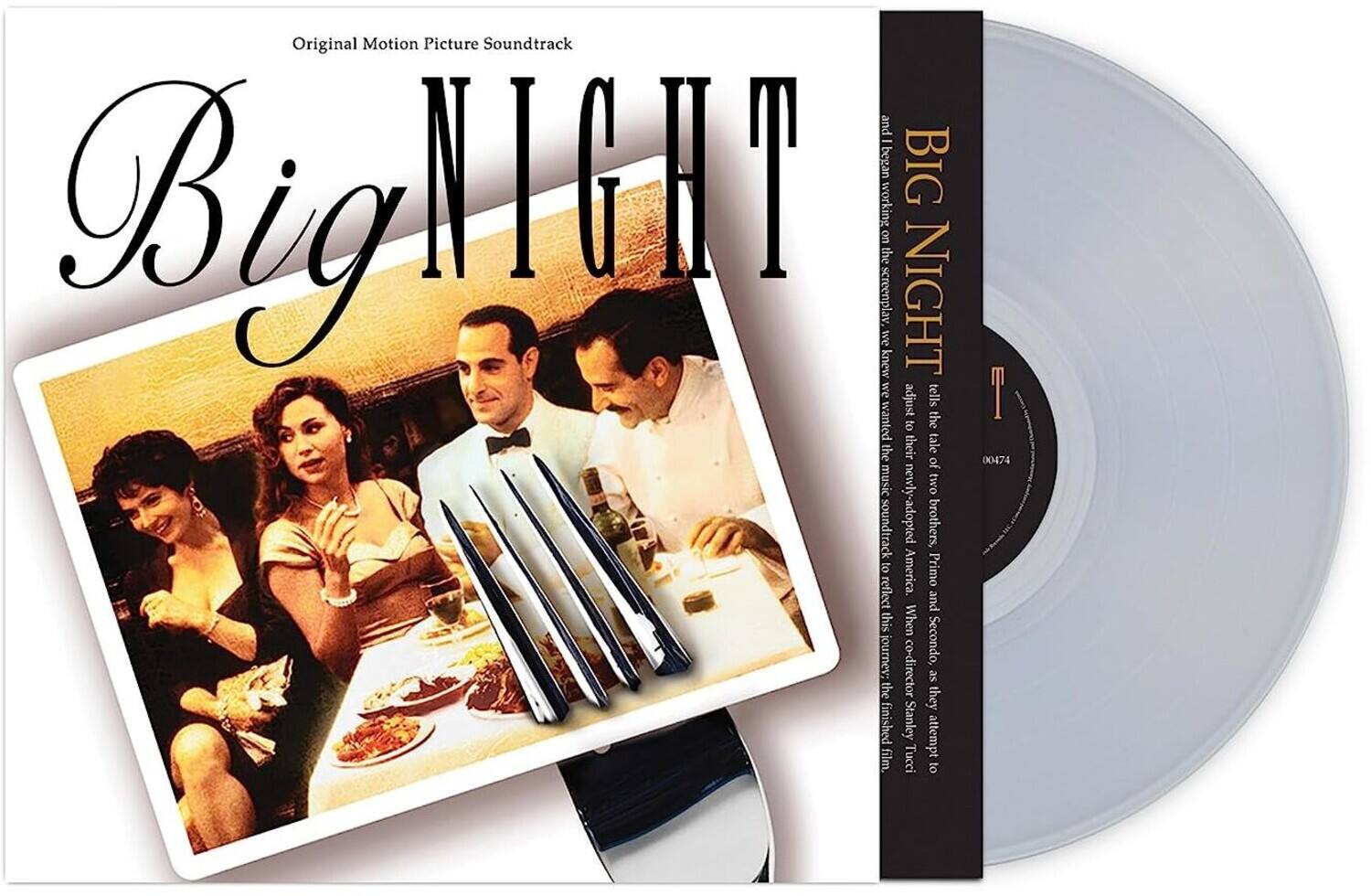 Original Motion Picture Soundtrack

Big Night

Big Night tells the tale of two newly-adopted brothers, Primo and Secondo, as they attempt to reflect the music of their co-director Stanley Tucci's finished film. When the soundtrack to America was released, the soundtrack to reflect this journey was finished.