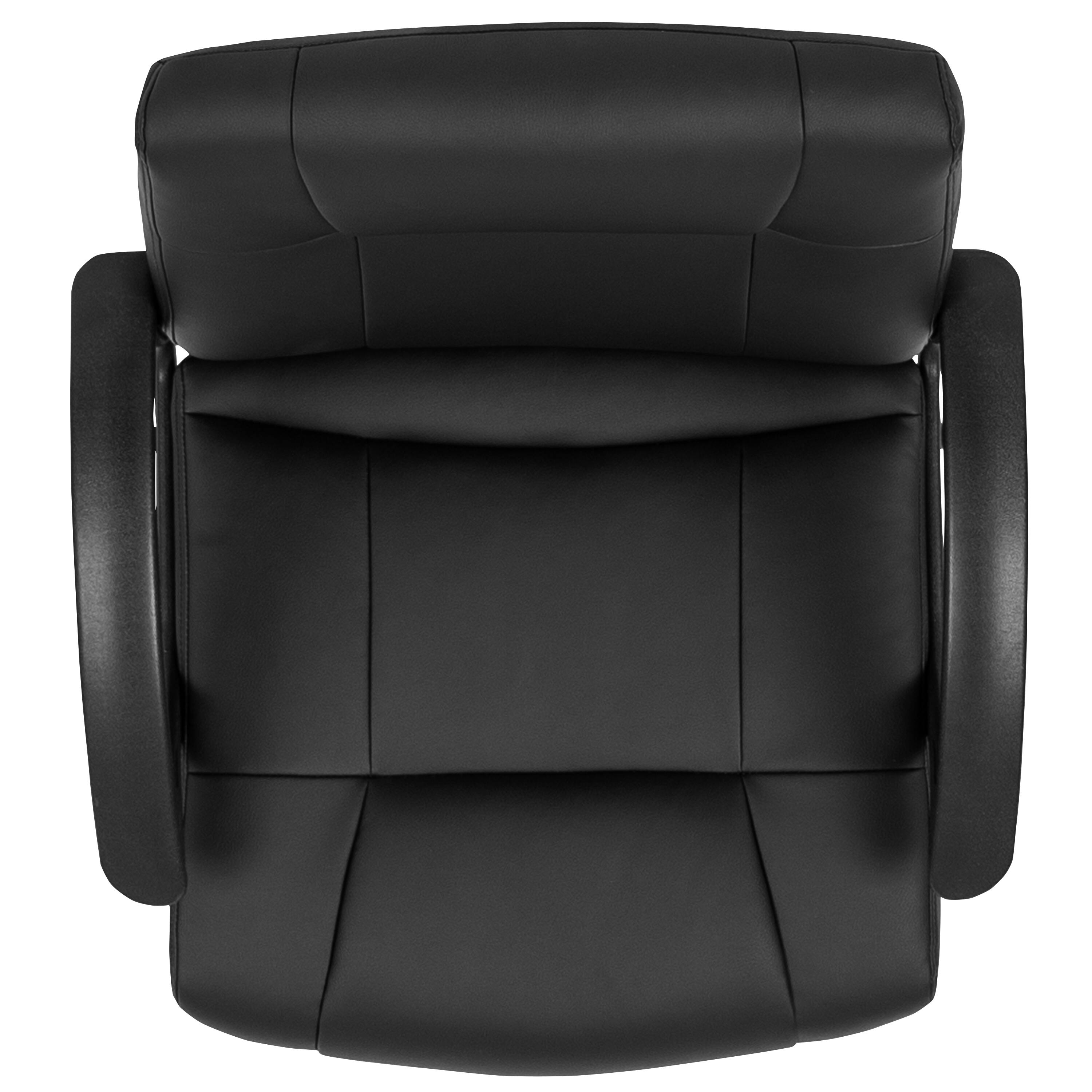 Alt View 8. Emma + Oliver - Fundamentals Mid-Back Padded Task Office Chair with Arms - Black.