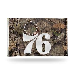 Rico Industries - Philadelphia 76ers Bold Mossy Oak Camo Design 3x5 Indoor/Outdoor Banner Flag - Multi