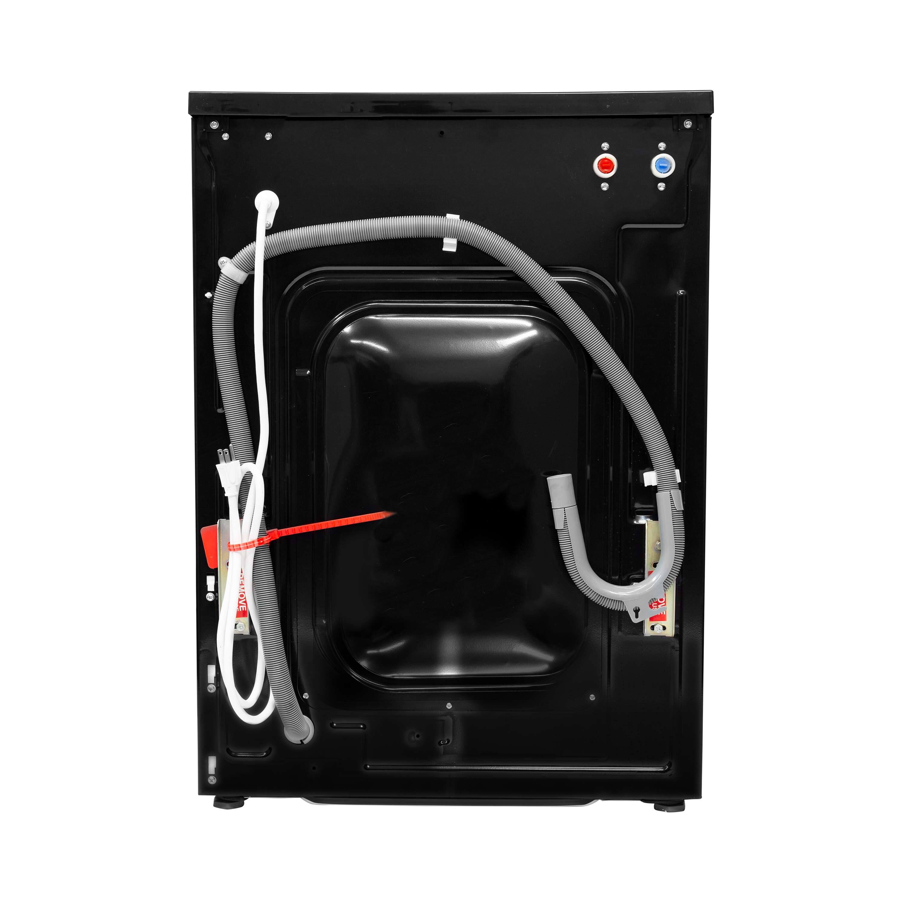 Left. Equator - Equator EW 822 Compact Washer 1.57cf/13lbs POWER WASH 15 Programs 1200rpm 110V - Black.