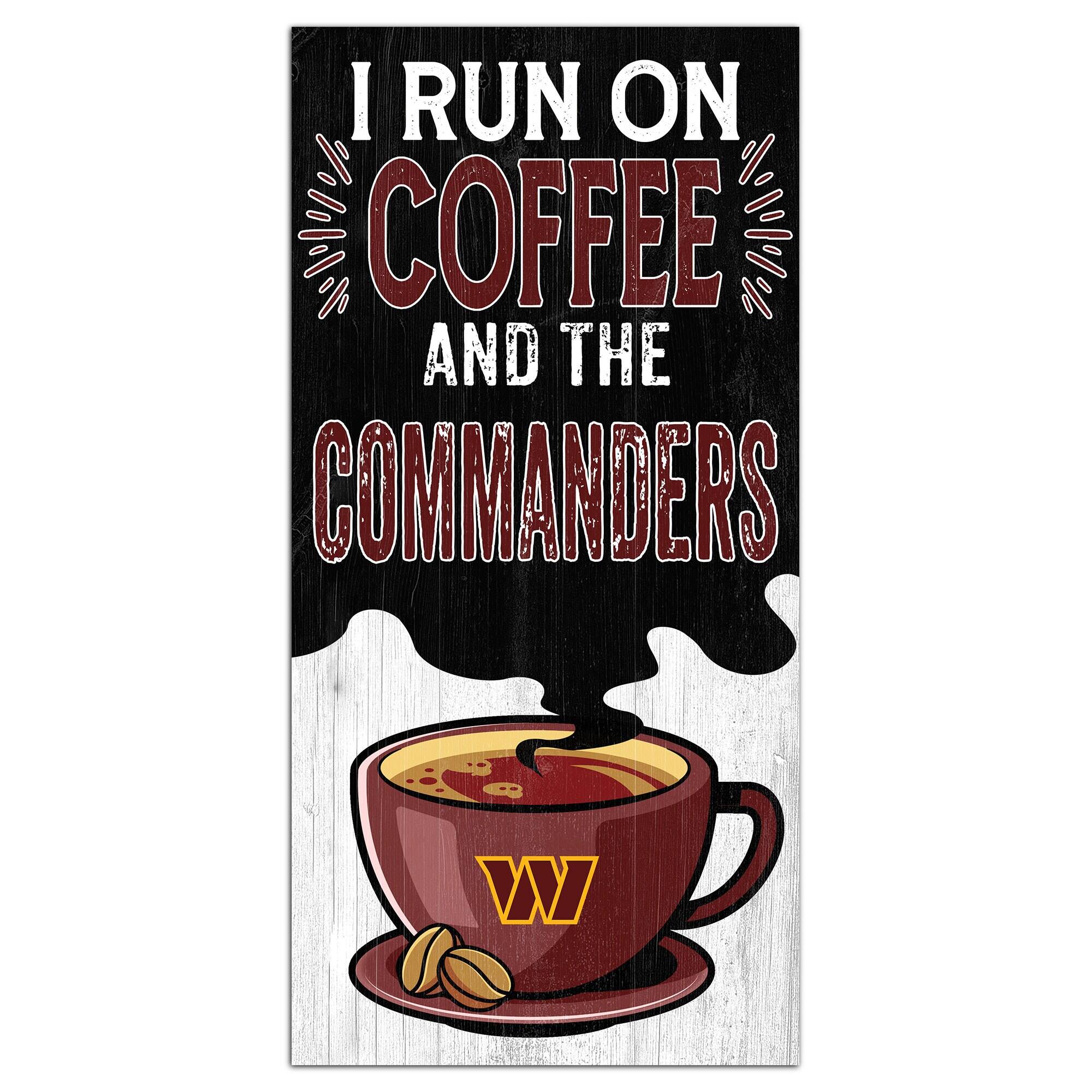 Washington Commanders 6" x 12" Coffee Wall Art