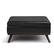 Left. Simpli Home - Owen 36 inch Wide Square Coffee Table Storage Ottoman in Distressed Black Vegan Leather - Distressed Black.