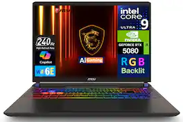MSI - Vector Gaming Laptop (Ultra 9- 275HX, 16GB DDR5, 1TB PCIe SSD, 16.0 WQXGA (2560x1600), RTX 5080, Win 11 Home) - Cosmo Gray