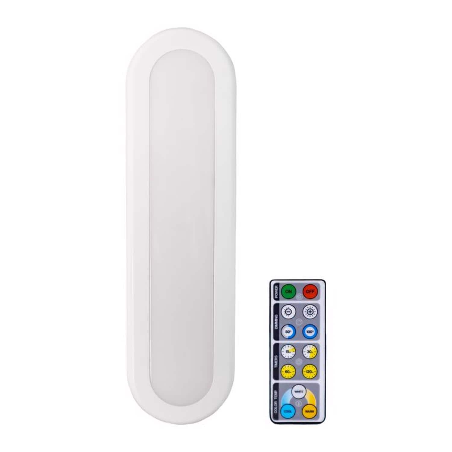 Westek - 12.0 in. L White Battery Powered LED Light Bar w/Remote 150 lm