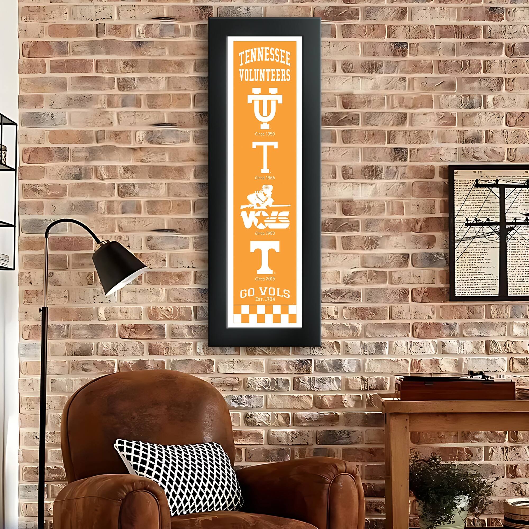 TENNESSEE VOLUNTEERS  
Circa 1950  
Circa 1966  
Circa 1983  
Circa 2015  
GO VOLS  
EST. 1794