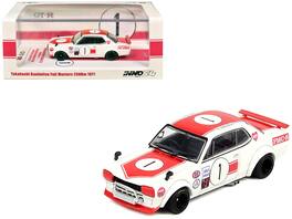 Inno Models - Nissan Skyline 2000 GT-R (KPGC10) #1 RHD (Right Hand Drive) Takahashi Kinimitsu Fuji Masters 250km (1971) 1/64 - Red, White