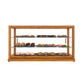 Koolmore - 44 In. Artisan Horizontal Light Wooden Bakery Display Case 9 Cu. ft. (KM-BDW-44L) - Ash wood color