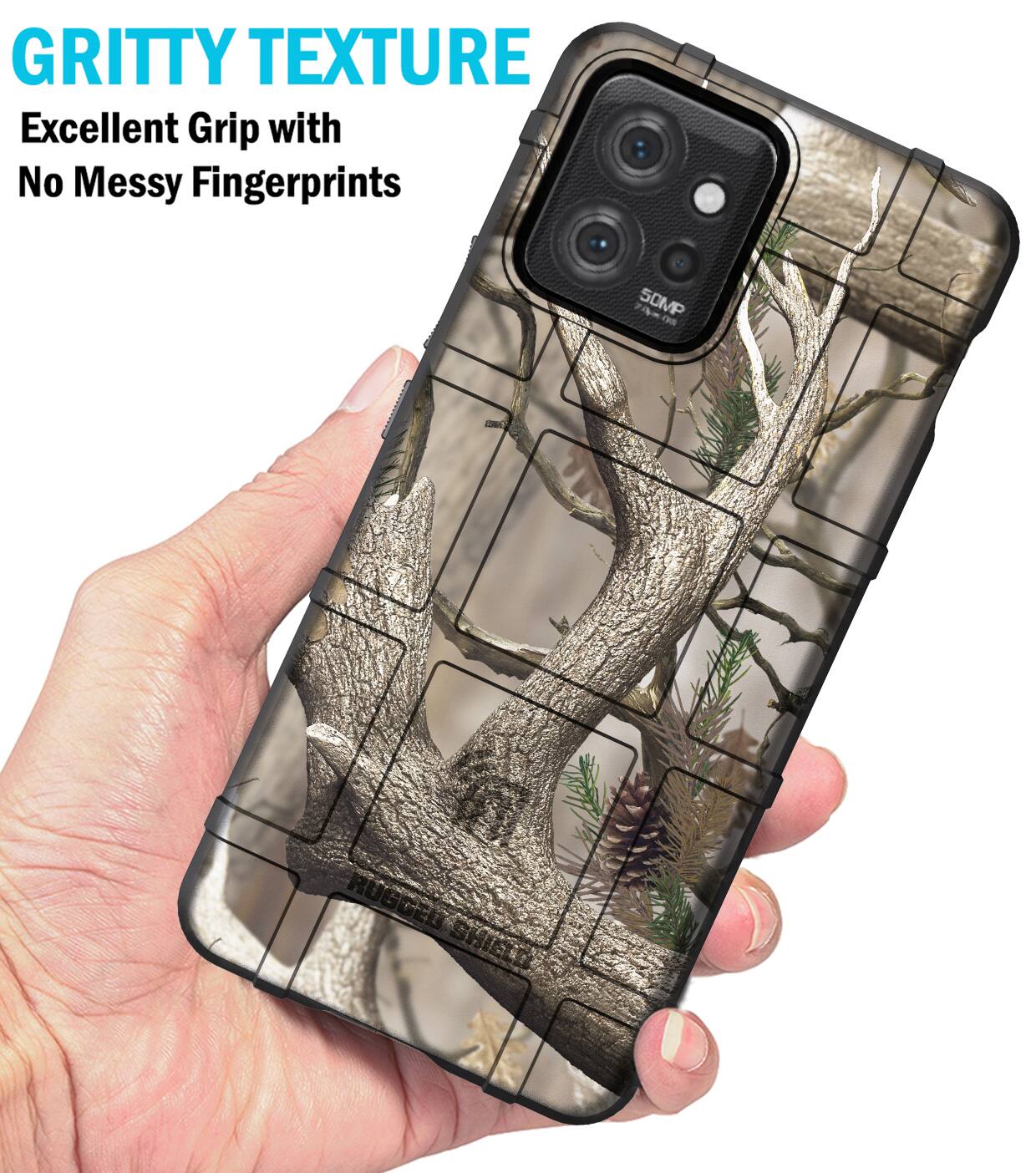 GRITTY TEXTURE  
Excellent Grip with No Messy Fingerprints  
74-0  
50MP  
B  
RUGGED SHIELD