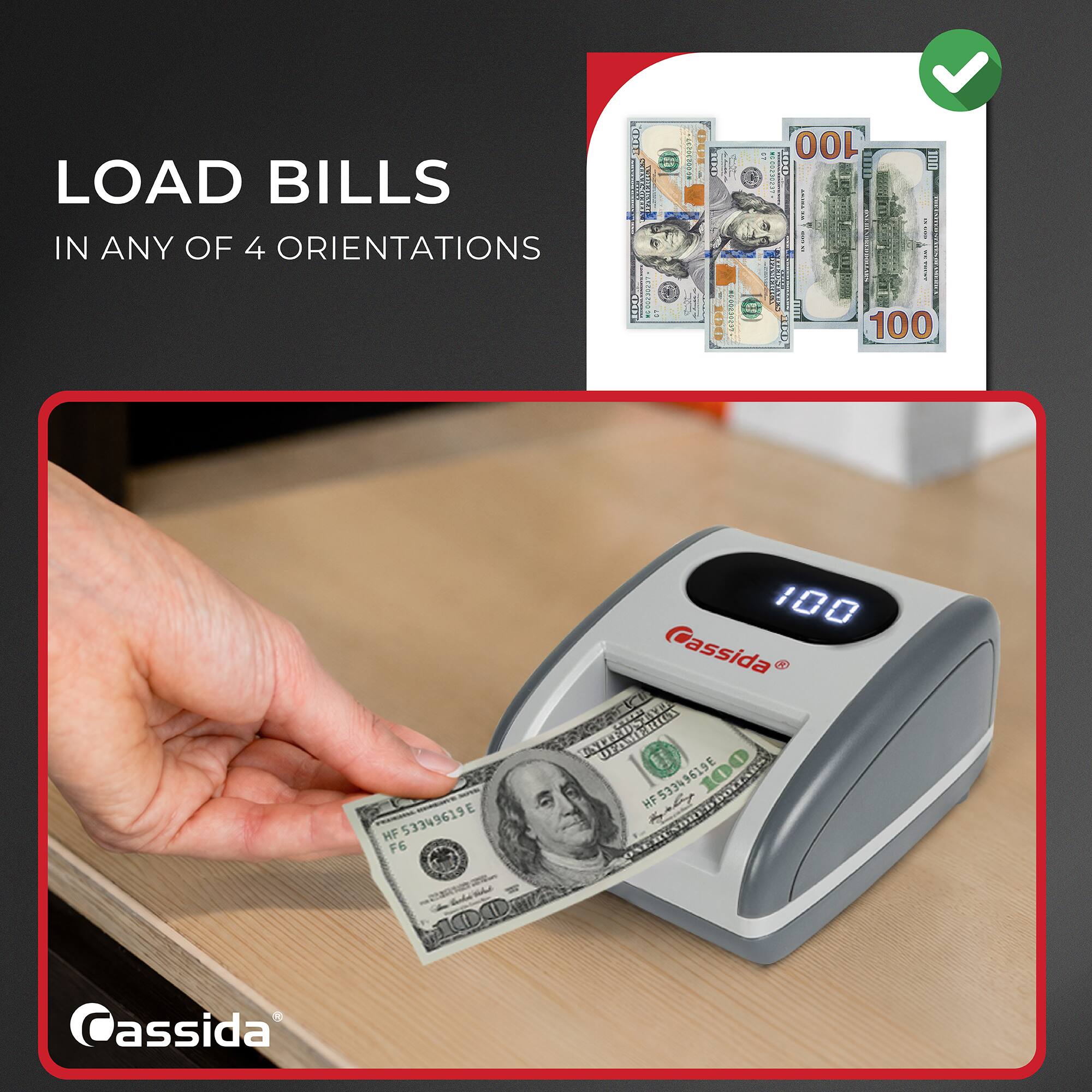 LOAD BILLS IN ANY OF 4 ORIENTATIONS

Cheese ANFAY
NUTRICAL
1446206200.9M
THACKY 
100  100 IDE 14.00 FREE 100 STOR
Cassida
HF 53349619E F6 ge +100
100 assida EDIEUTED  HF HF53349619E 5334 100