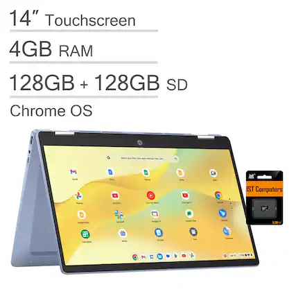 14" Touchscreen
4GB RAM
128GB + 128GB SD
Chrome OS
IST Computers