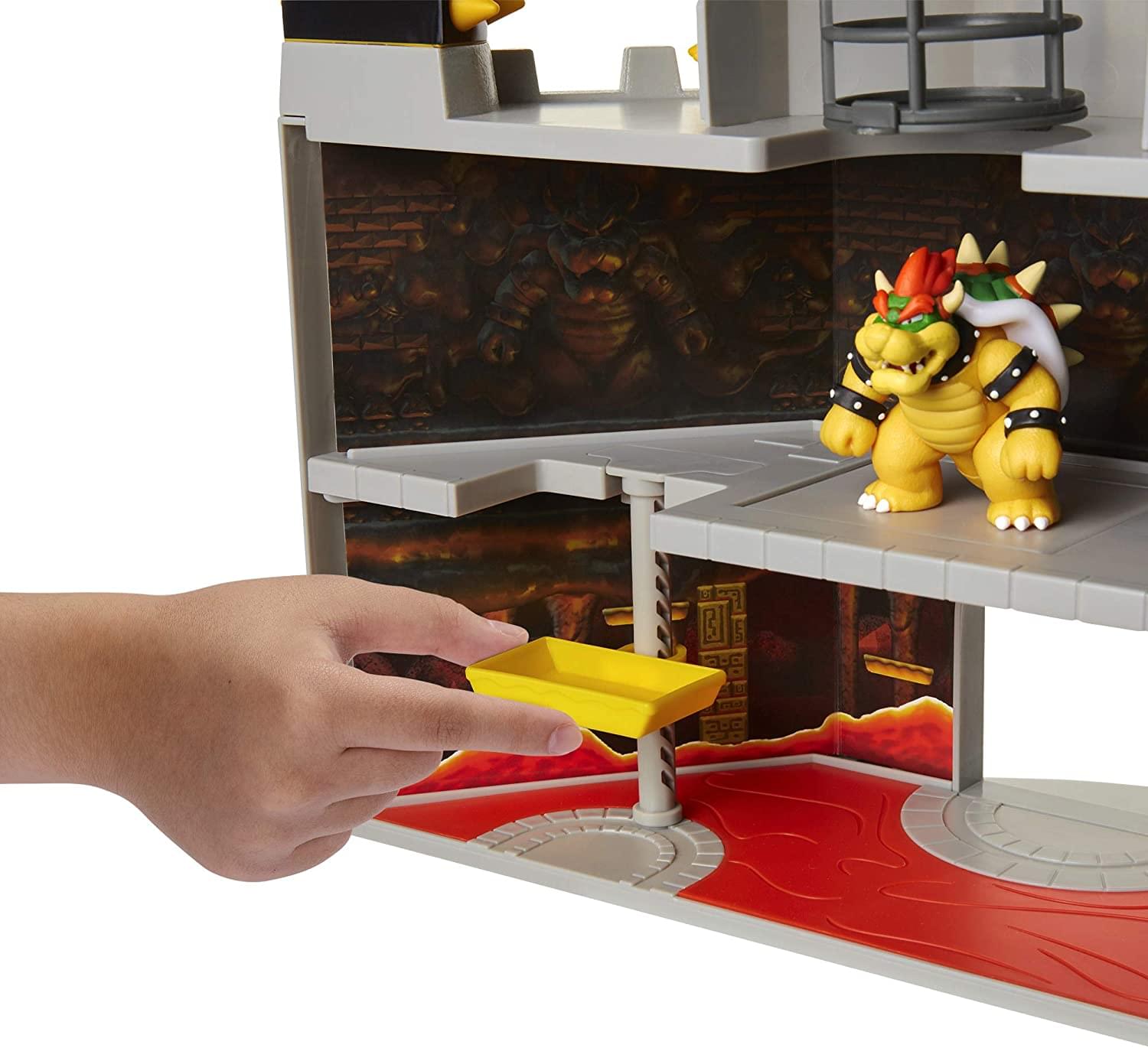 Alt View 2. Nintendo - Super Mario World of Nintendo 2.5 Inch Bowser's Castle Figure Playset - Grey.