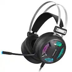 Front. ENHANCE - ENHANCE Scoria 2 Gaming Headset - Gaming Headphones with 7.1 Surround Sound - Black.