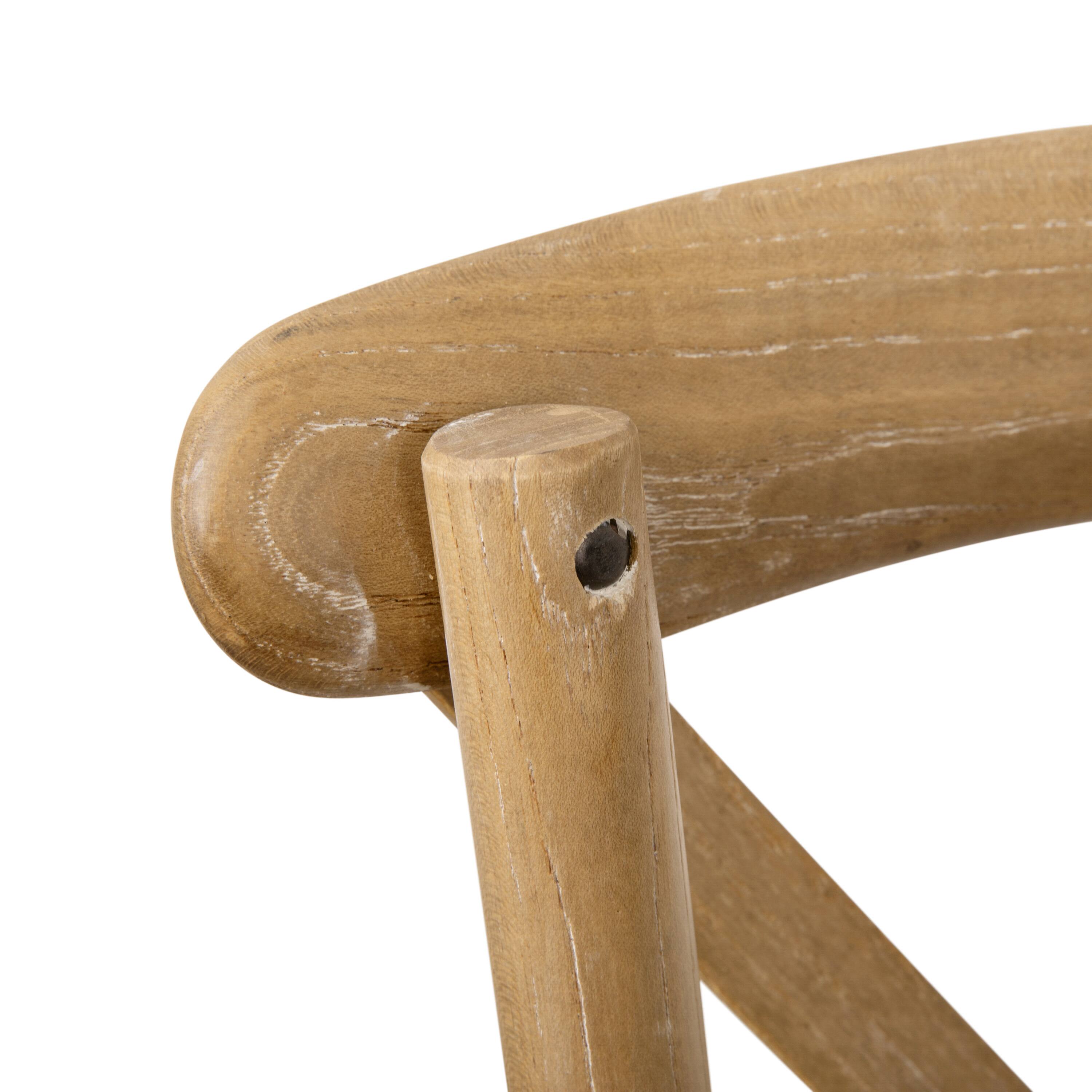 Alt View 10. Emma + Oliver - X-Back Chair - Medium Natural White Grain.