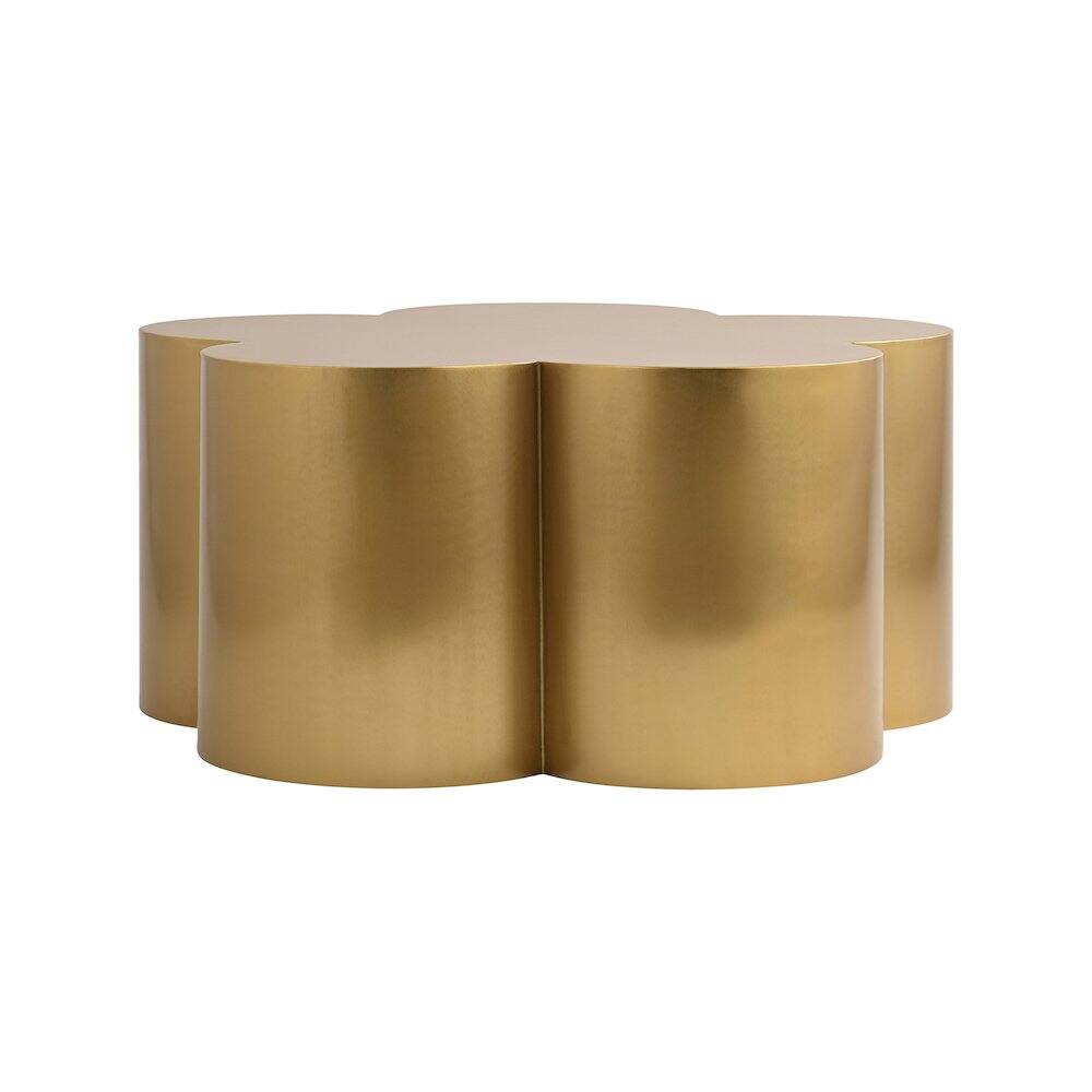 Alt View 2. Meridian Furniture - Lucky Gold Iron Coffee Table - Gold.