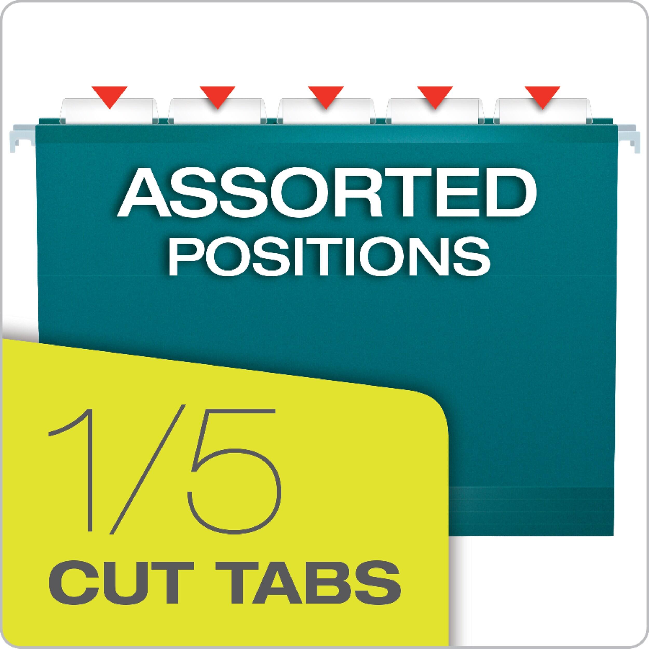 ASSORTED POSITIONS  
1/5 CUT TABS