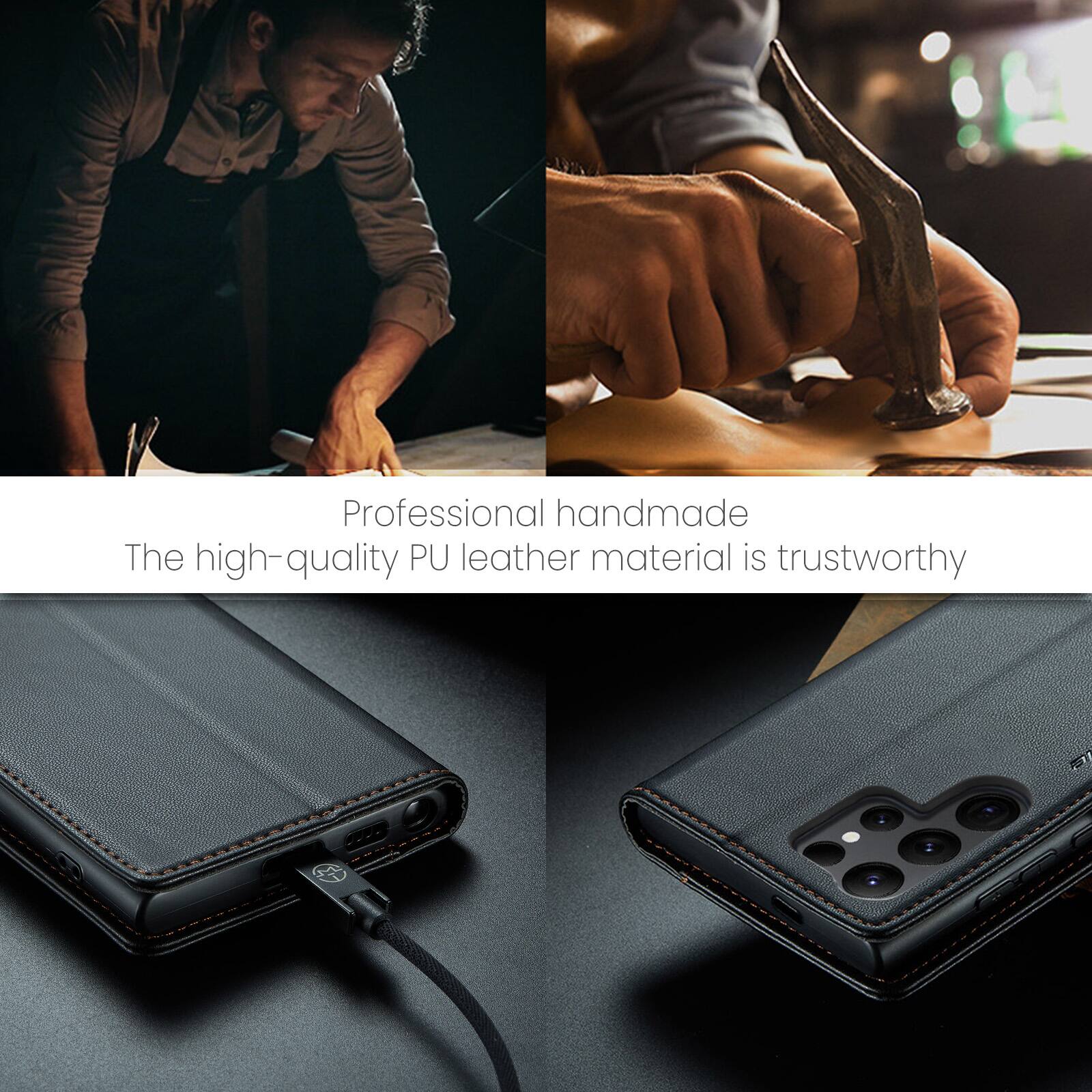 Professional handmade  
The high-quality PU leather material is trustworthy