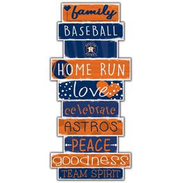 Fan Creations - Houston Astros 5'' x 24'' Celebrations Stack Sign - Multicolor