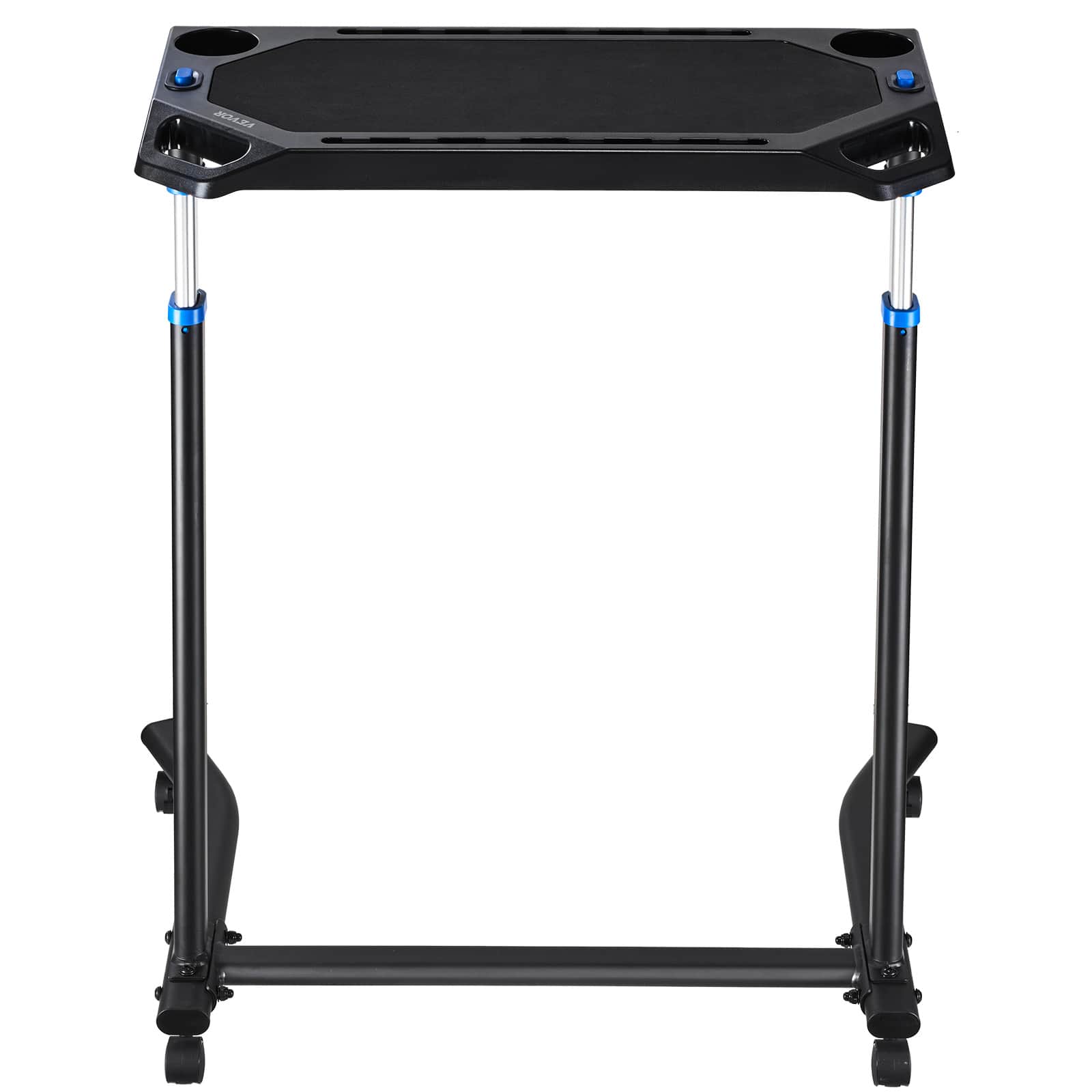 VEVOR - Cycling Desk, Mobile Foldable Multi-Functional Bike Trainer & Treadmill Desk with Lockable Wheels - Black