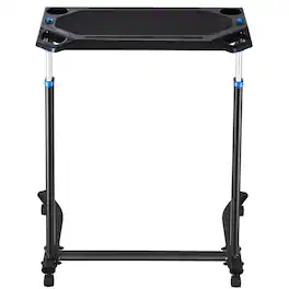 VEVOR - Cycling Desk, Mobile Foldable Multi-Functional Bike Trainer & Treadmill Desk with Lockable Wheels - Black