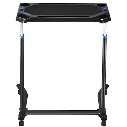 Front. VEVOR - Cycling Desk, Mobile Foldable Multi-Functional Bike Trainer & Treadmill Desk with Lockable Wheels - Black.