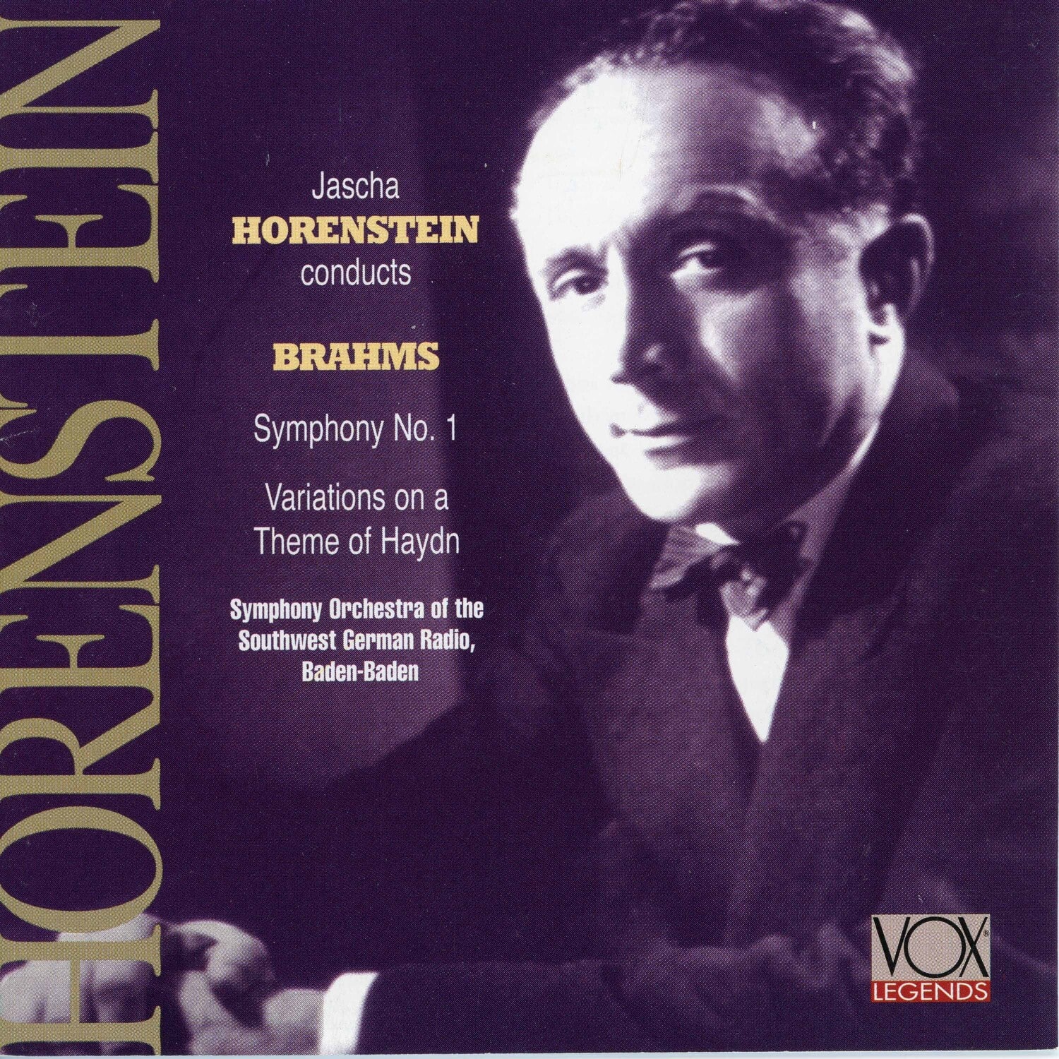 Jascha Horenstein - Symphony 1: Variations on a Theme of Haydn  - COMPACT DISCS