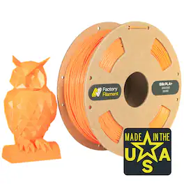 Factory Filament - 1.75mm PLA 3D Printer Filament, 1 KG Spool, Dimensional Accuracy +/- 0.02 mm, 3D Printing Filament - Silk Peach