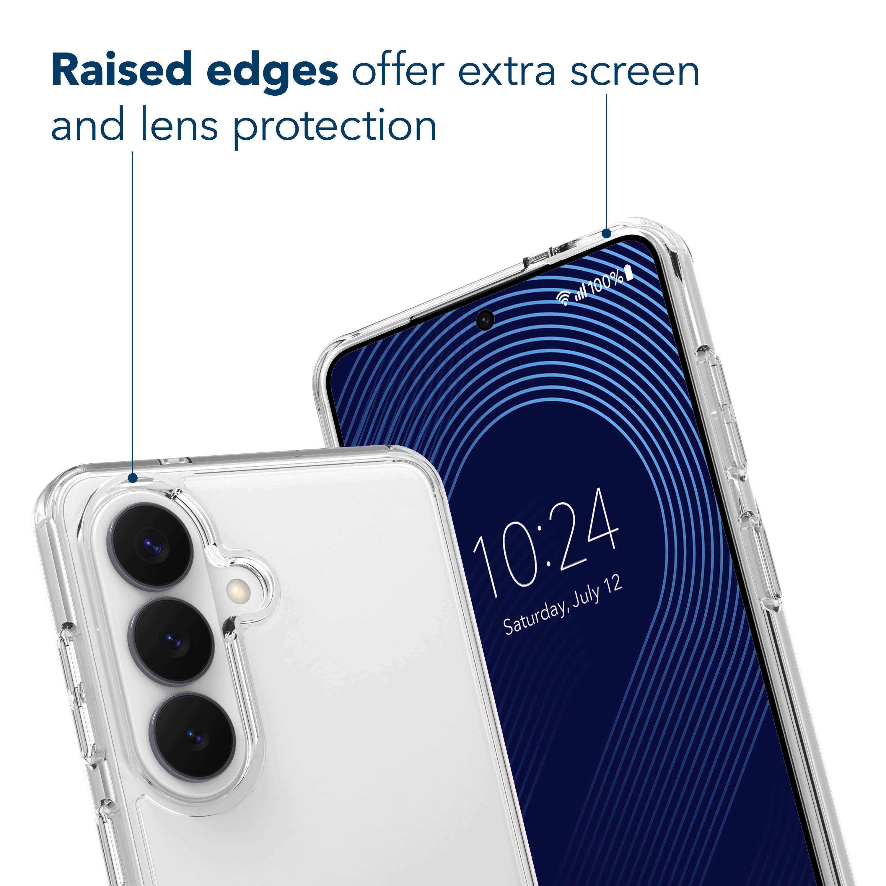 Raised edges offer extra screen and lens protection

10:24  
Saturday, July 12