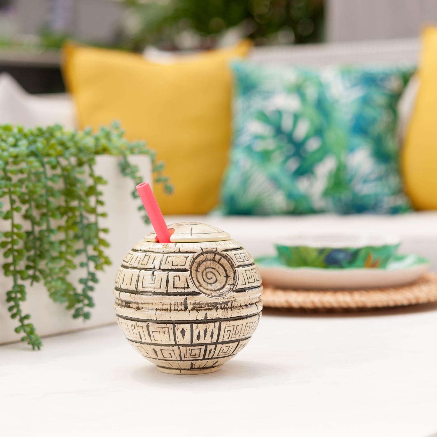 Alt View 3. Star Wars - Geeki Tikis Star Wars Death Star Ceramic Mug | Holds 24 Ounces - Beige.