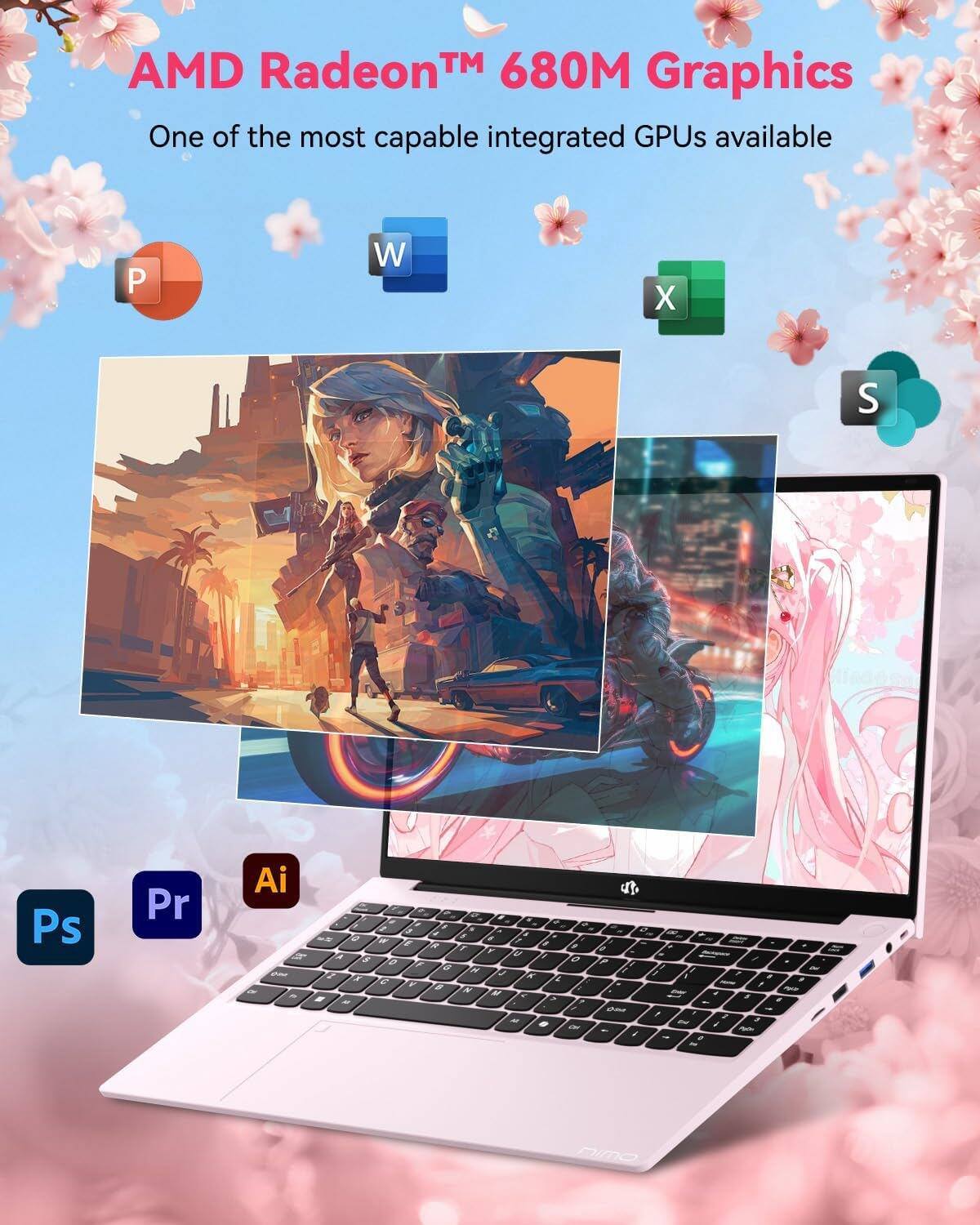 AMD Radeon™ 680M Graphics  
One of the most capable integrated GPUs available