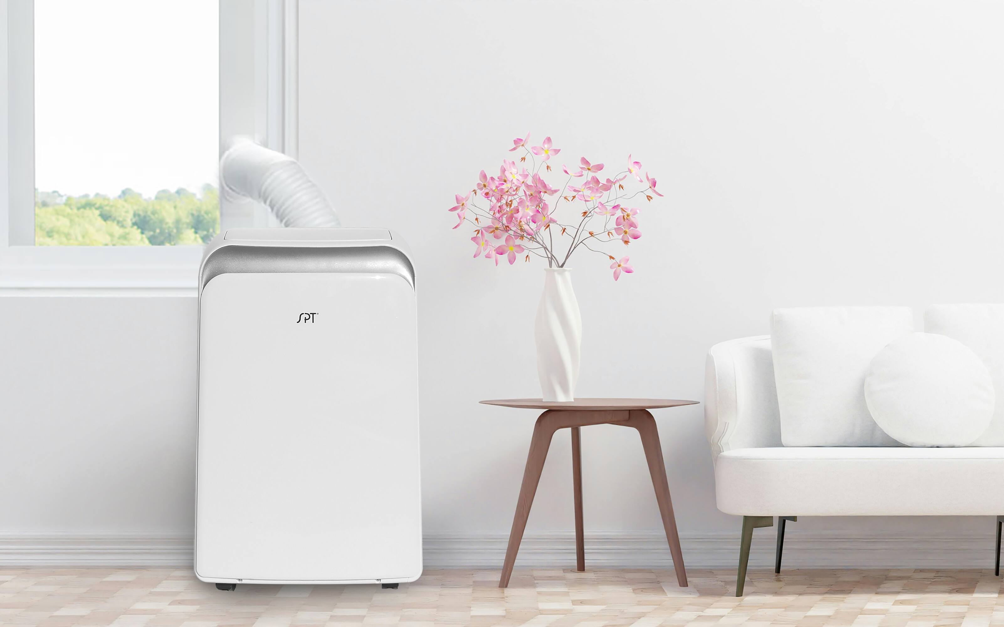 Alt View 8. SPT - 12,000 BTU Portable Air Conditioner – Cooling only - White.