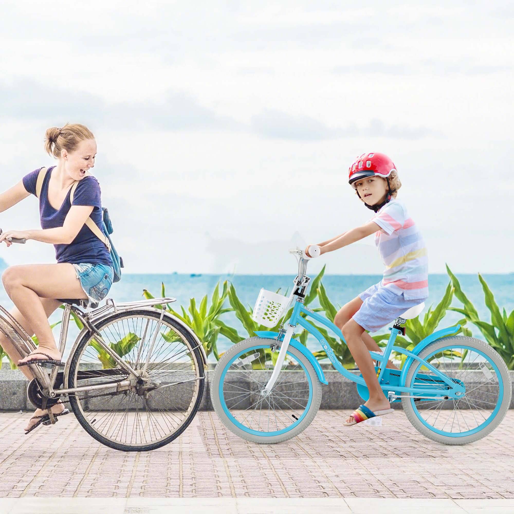 Alt View 3. Costway - Costway 20" Kids Bike with Height Adjustable Handlebar & Seat Hand Brake & Coaster Brake - Blue.