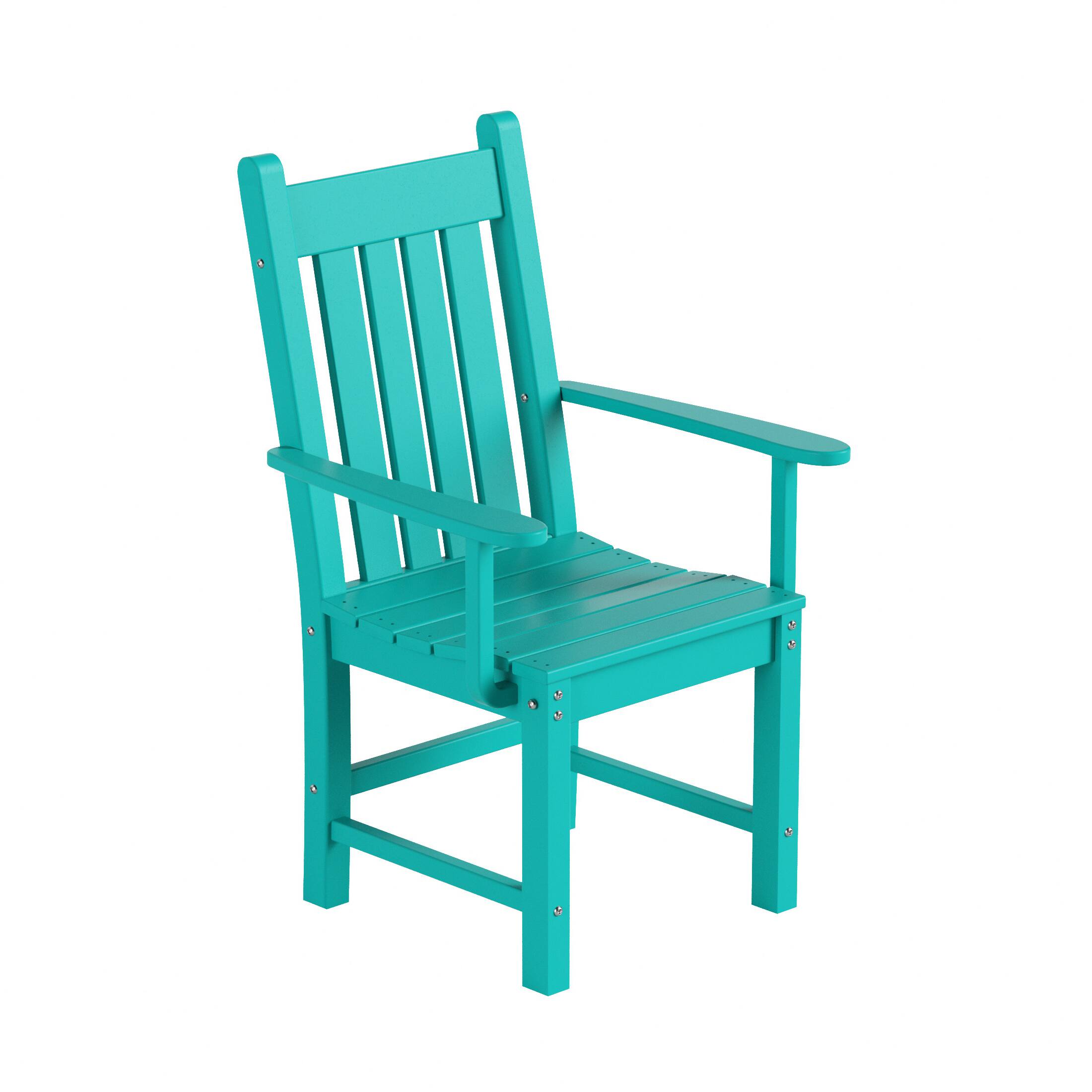 Back. WestinTrends - WestinTrends Malibu Outdoor Patio Dining Armchair - Turquoise.