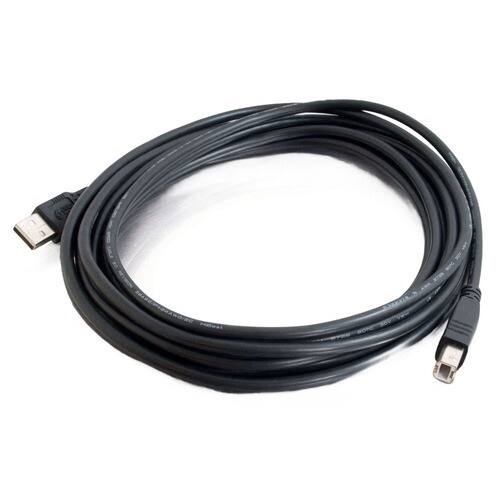 Front. C2G - 28103 3 Meters USB 2.0 A/B Cable - Black - Type A Male USB - Type B Male USB - Black.