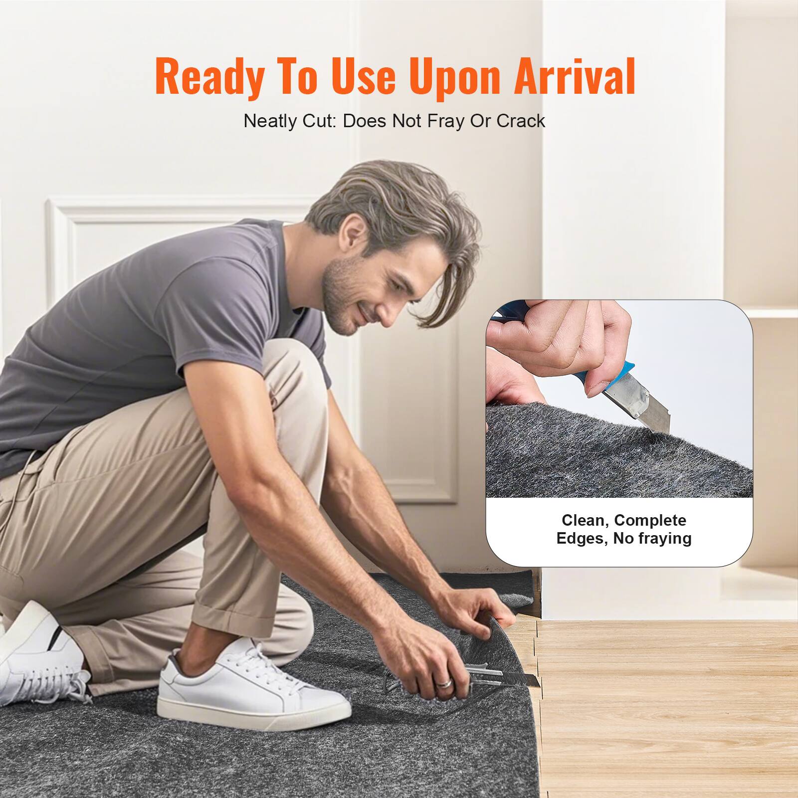 Ready To Use Upon Arrival  
Neatly Cut: Does Not Fray Or Crack  

Clean, Complete Edges, No fraying