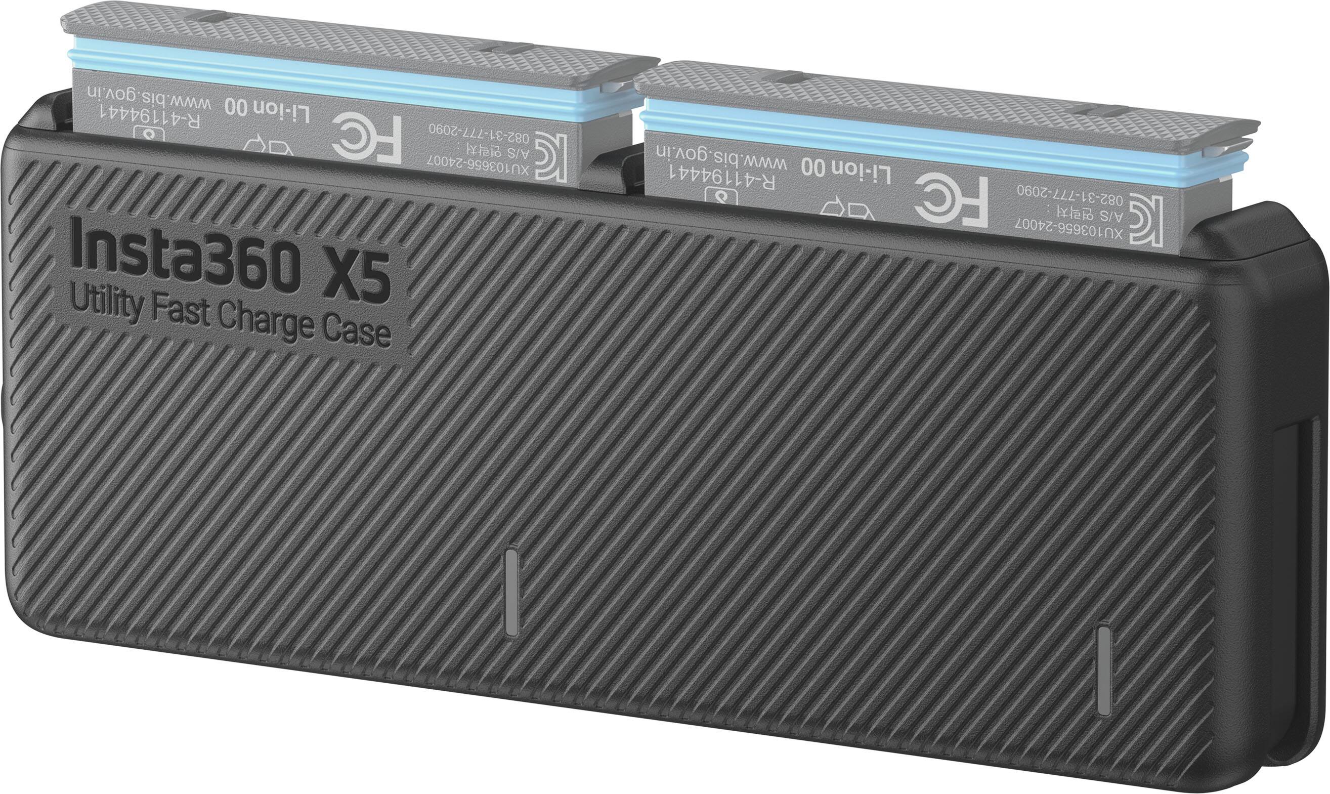 The text on the image reads: "Insta360 X5 Utility Fast Charge Case."