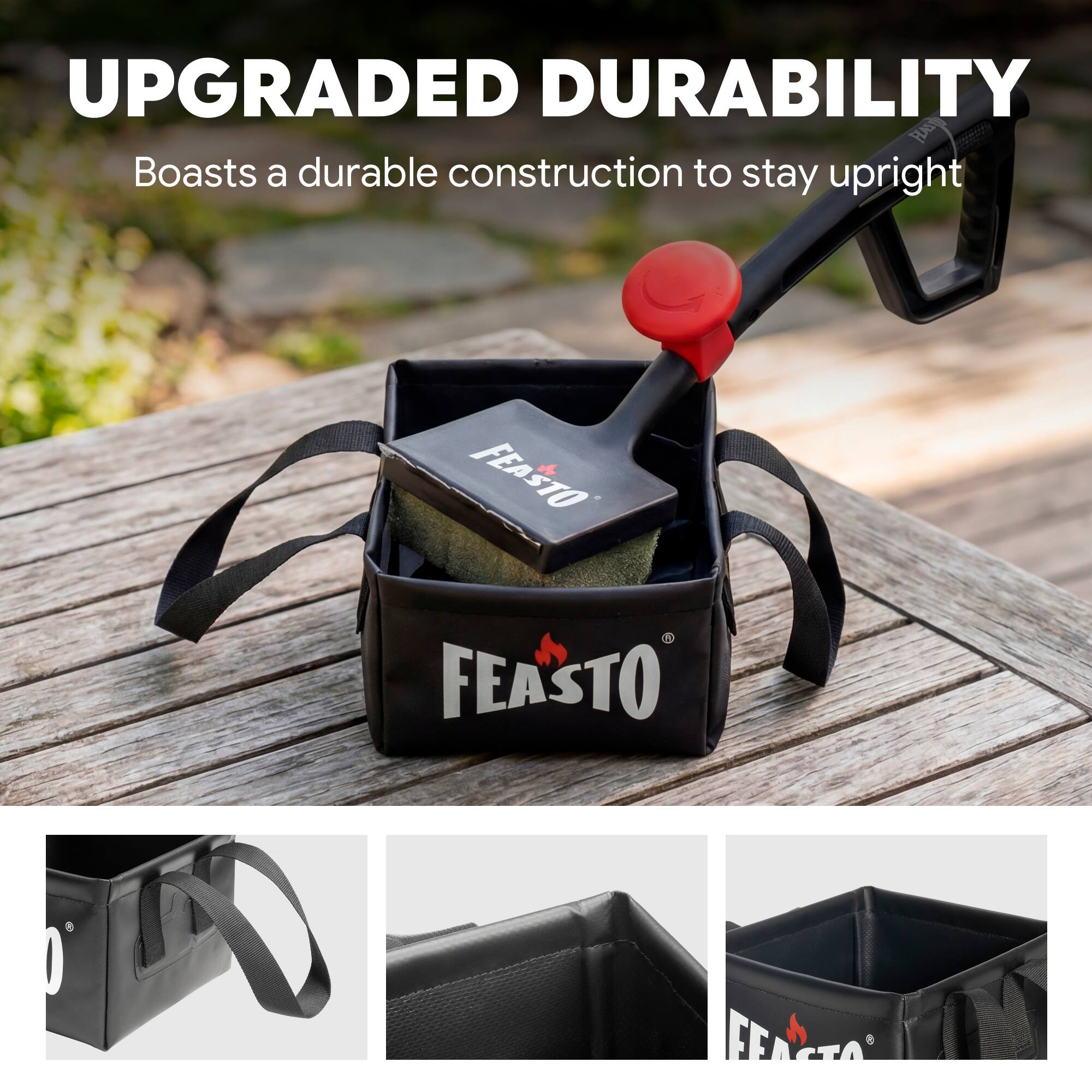 UPGRADED DURABILITY  
Boasts a durable construction to stay upright  

FEASTO